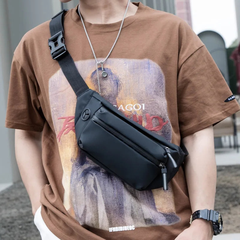 Sacoche banane homme moderne en nylon