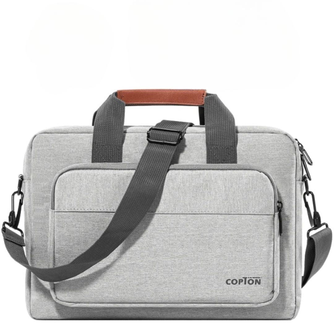 Sacoche ordinateur homme étanche de grande capacité sur fond blanc