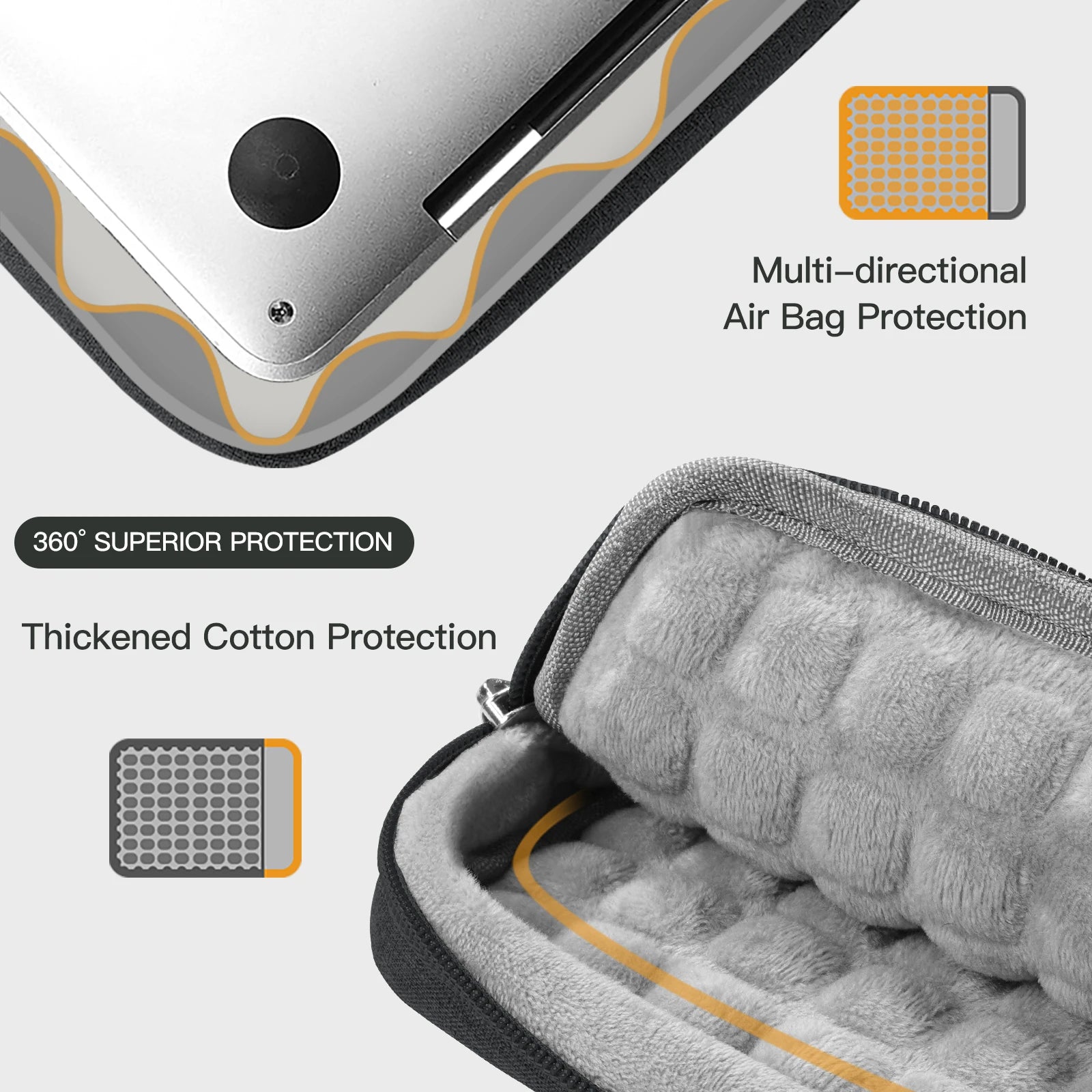Laptop Case 12 13 15.4 15.6 inch Carrying Sleeve For Macbook Air M2 13.3 Pro 14 M1 Cover Huawei Xiaomi HP Dell Lenovo Shell BAG