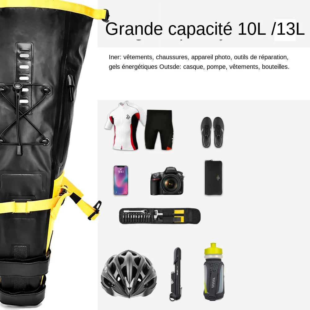 Sacoche de selle VTT imperméable 13 L