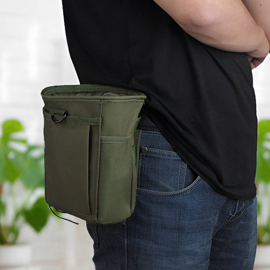 Molle Dump Pouch,Hunting Magazine Recovery Pouch Drastring Ammo Bag Belt Waist Fanny Pack Adjustable Holster Bag