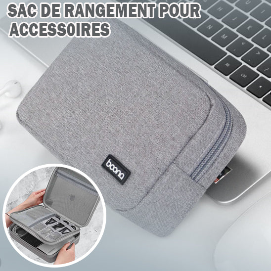 Sacoche simple douche Hard Case Large Capacity Digital Storage Bag Travel Power Bank Data Cable Organizer Bag Mobile Phone Charger Protective Case