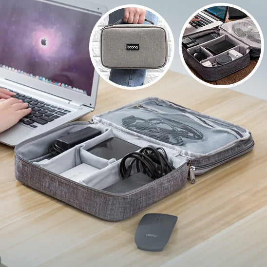 Sacoche simple douche Hard Case Large Capacity Digital Storage Bag Travel Power Bank Data Cable Organizer Bag Mobile Phone Charger Protective Case