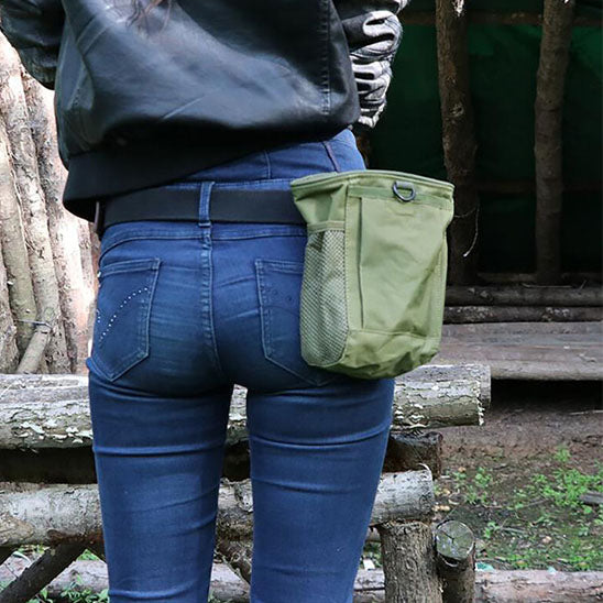 Molle Dump Pouch,Hunting Magazine Recovery Pouch Drastring Ammo Bag Belt Waist Fanny Pack Adjustable Holster Bag