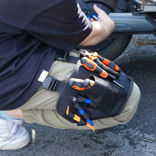 Repair Tool Bag Multi-Functional Oxford Cloth Auto Electrician Maintenance Tool Bag Wear-Resistant Leg Adjustable Tool Bag