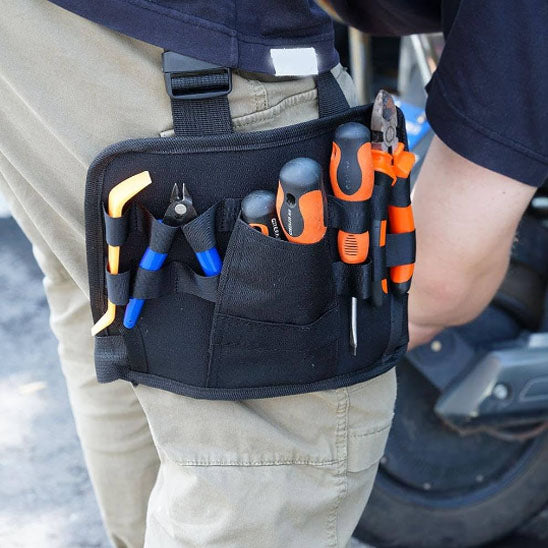 Repair Tool Bag Multi-Functional Oxford Cloth Auto Electrician Maintenance Tool Bag Wear-Resistant Leg Adjustable Tool Bag