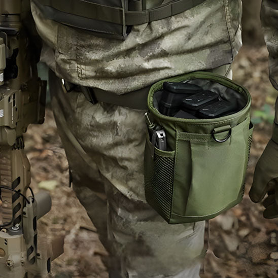 Molle Dump Pouch,Hunting Magazine Recovery Pouch Drastring Ammo Bag Belt Waist Fanny Pack Adjustable Holster Bag