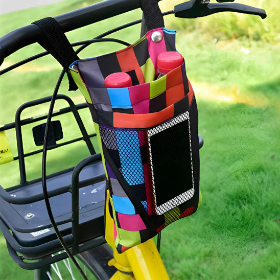 Sacoche Guidon Vélo Sac de rangement étanche , support de téléphone