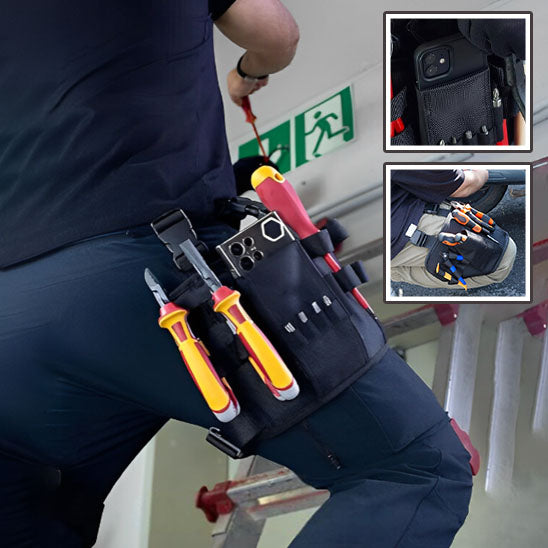 Repair Tool Bag Multi-Functional Oxford Cloth Auto Electrician Maintenance Tool Bag Wear-Resistant Leg Adjustable Tool Bag