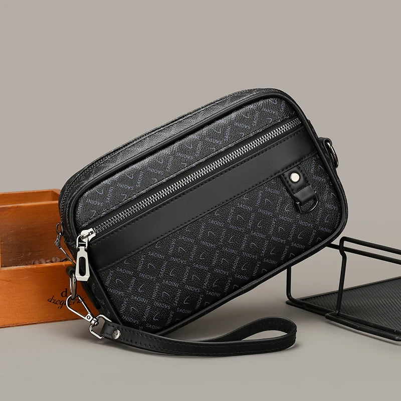 Sacoche bandoulière homme moderne avec motifs