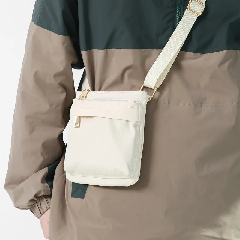 Sacoche blanche étanche en nylon