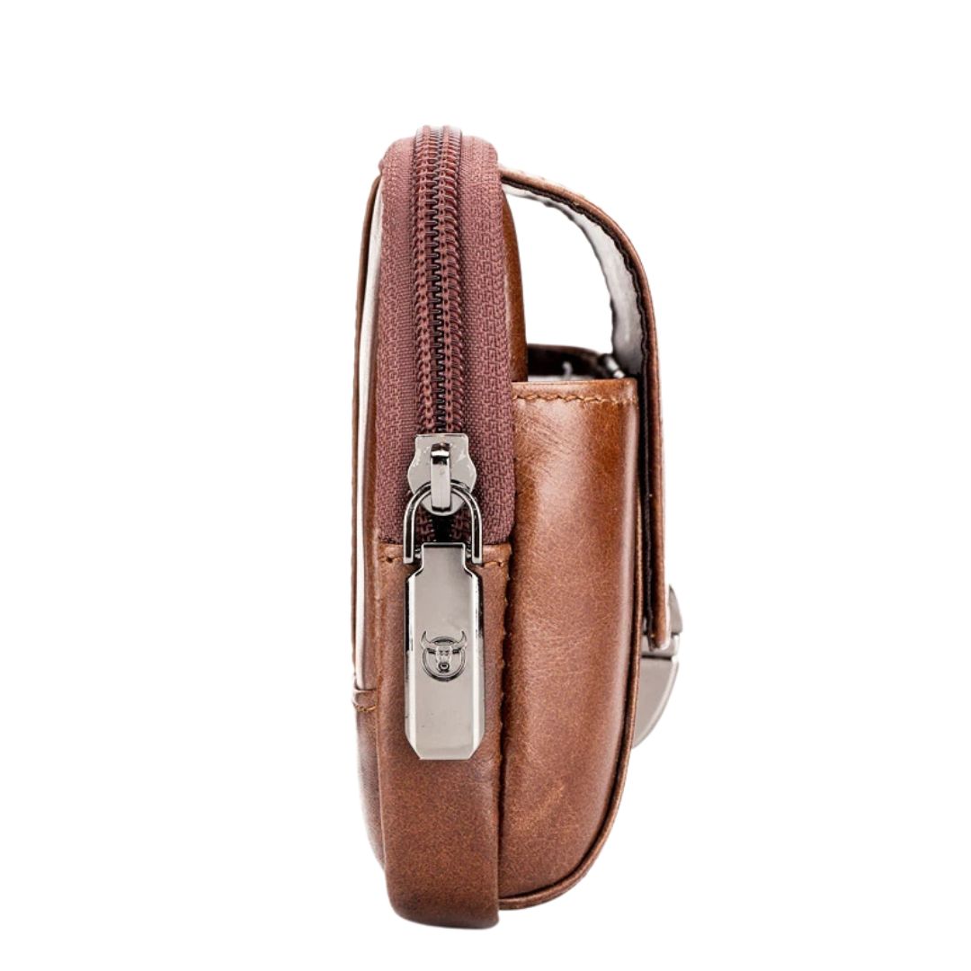 Sacoche ceinture homme élégante en cuir