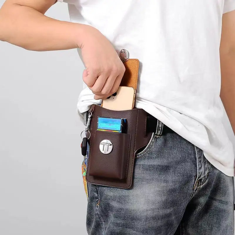 Sacoche ceinture homme de style vintage