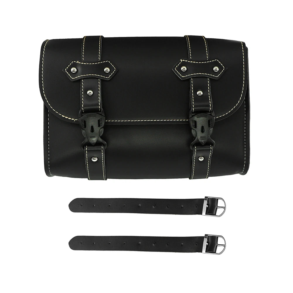 Sacoche moto noire et luxueuse