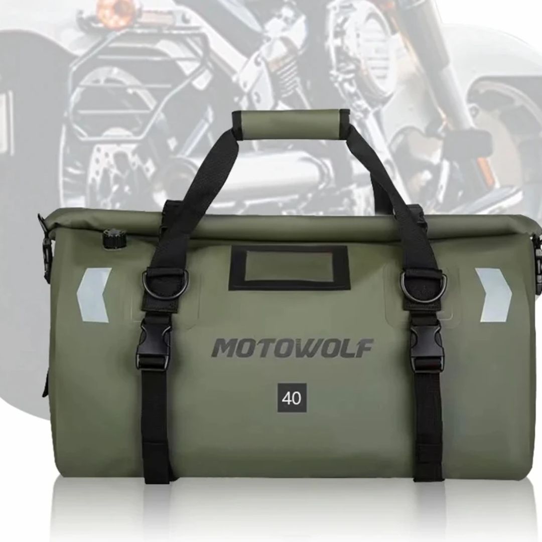 Sacoche moto souple et étanche