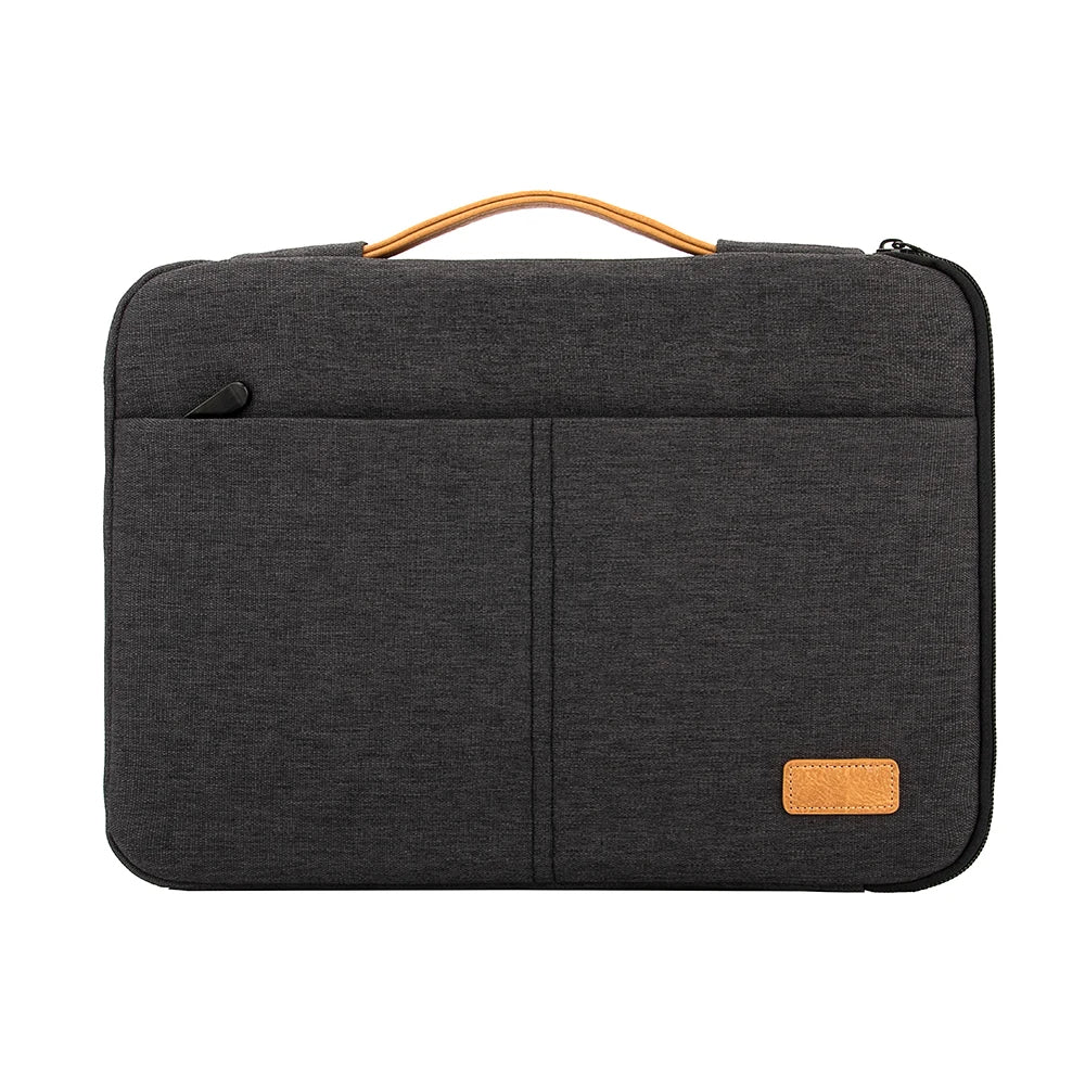 Sacoche ordinateur homme moderne et légère sur fond blanc
